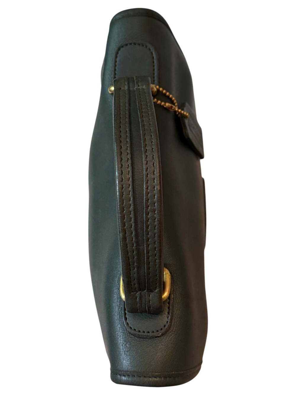 Vintage Coach Bottle Green Leather Station Bag Crossbody #5130, EXCELLENT - Picture 8 of 16